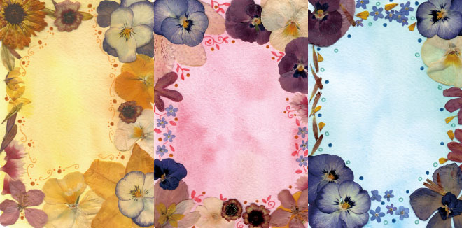 【無料】押し花ポストカード